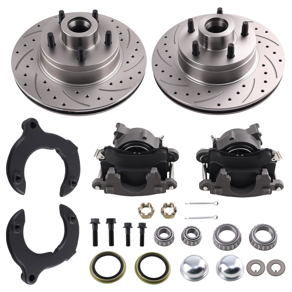 11" Slotted Front Disc Brake Conversion for Ford Mustang II (1974–1978) 5 x 4.75"