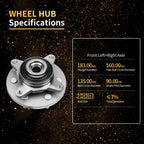 2X Front Wheel Hub and Bearings for Ford F-150 Expedition (2004-2014)