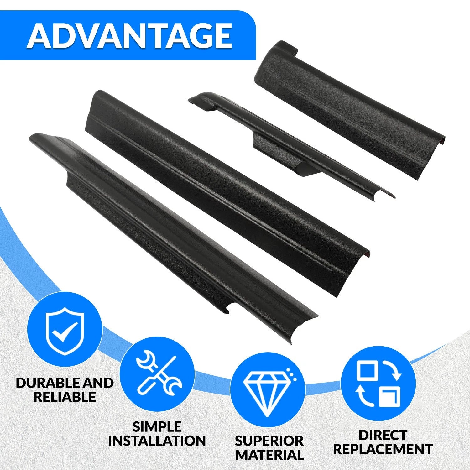 Rocker Panel Covers for Silverado/GMC Sierra Extended Cab (1999–2006)