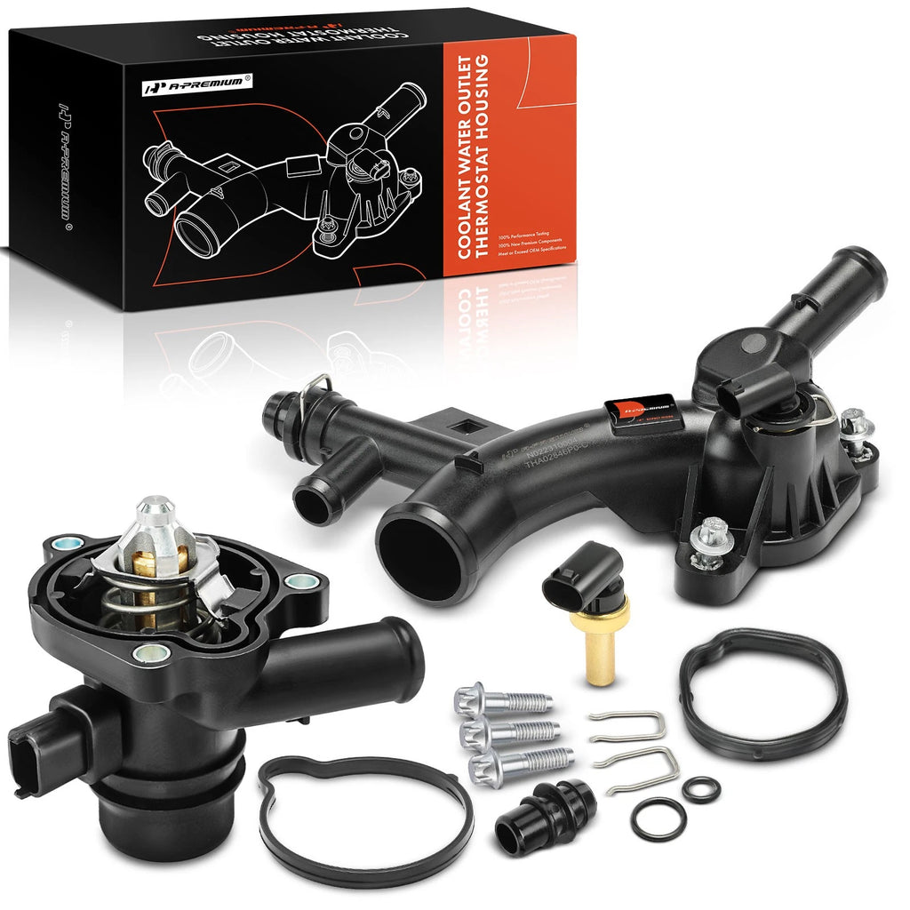2X Thermostat Housing Assembly for Chevrolet Cruze, Buick Encore (2011–2019)
