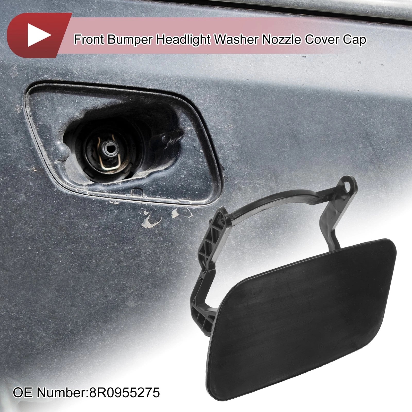 Front Left Washer Nozzle Cover Cap No. 8R0955275 for Audi Q5 (2009–2012)