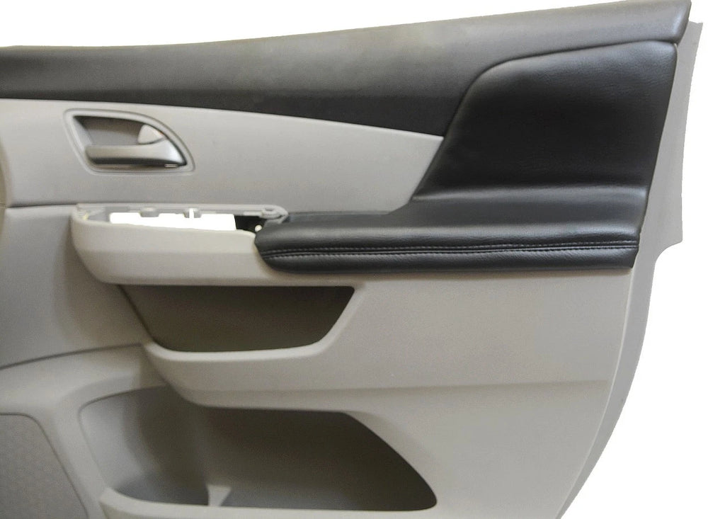 2X Door Armrest Leather Covers for Honda Odyssey (2011–2017) Black