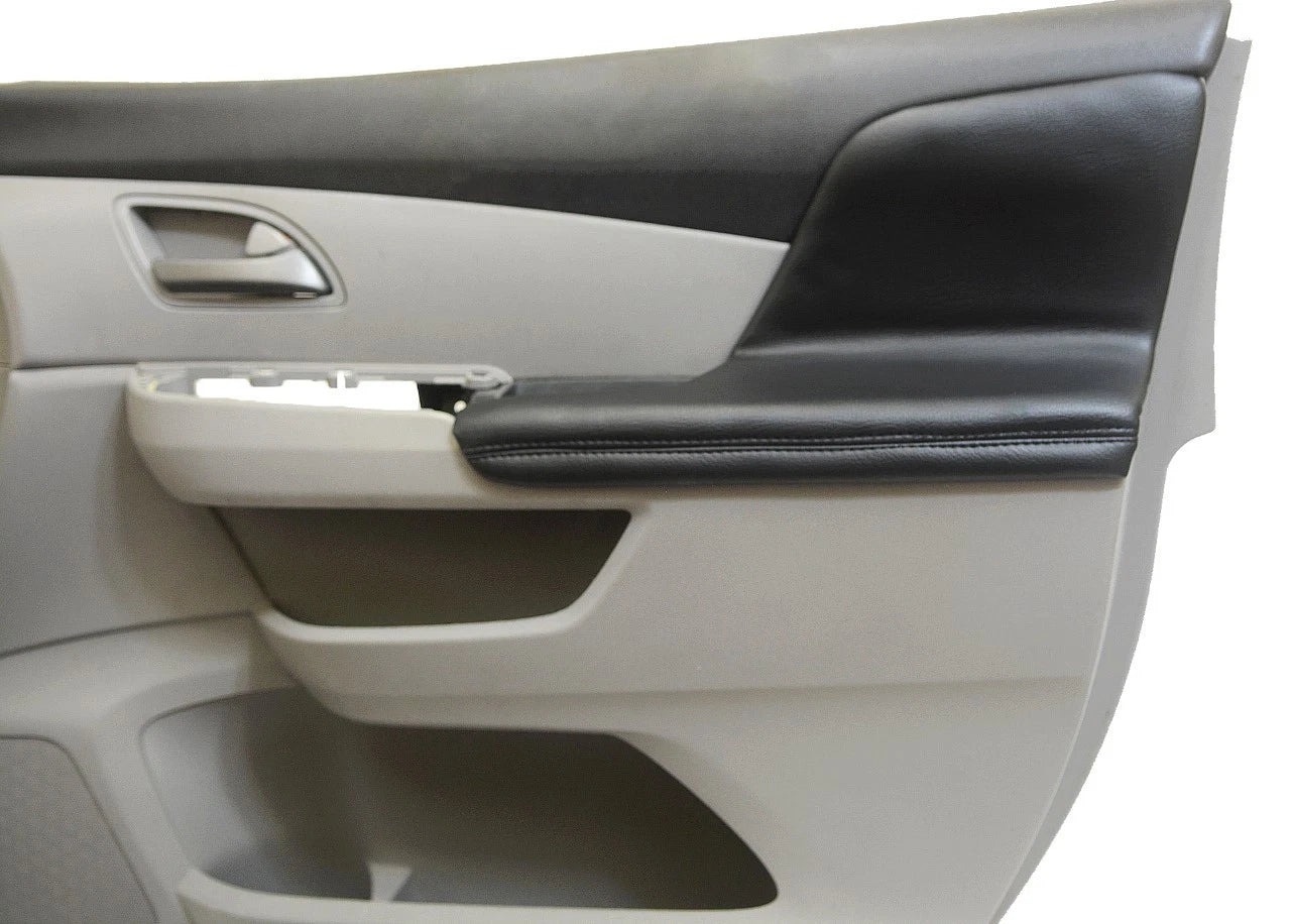 2X Door Armrest Leather Covers for Honda Odyssey (2011–2017) Black