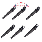 Set of 6 Ignition Coils for BMW E46 E85 E90 E53 E60 E70 (1998–2013)