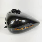 6 Gal Gas Fuel Tank for Harley-Davidson Touring (2008–2023) Silver Flux Black Fuse