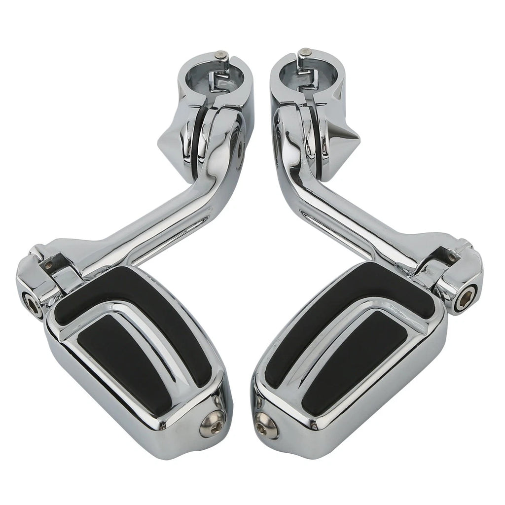 1-1/4" Long Angled Highway Engine Guard Foot Pegs for Harley (Fitment Specific)