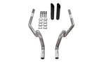 2.5" Dual Exhaust Kit for GM A Body (1964–1972) - No Muffler, Rear Exit, Black Tip