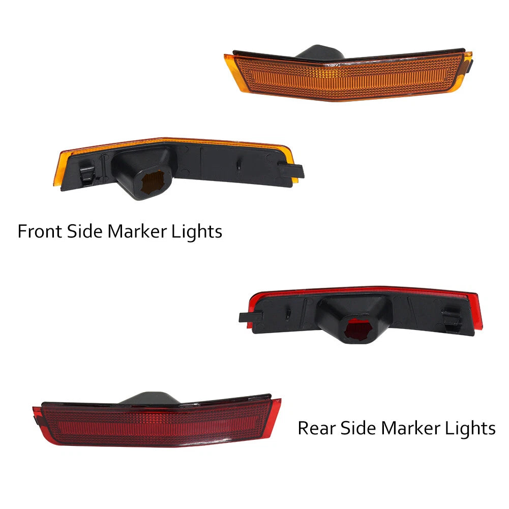 Set of 4 Side Marker Light Lamp Assemblies for Lincoln MKX (2007–2010)