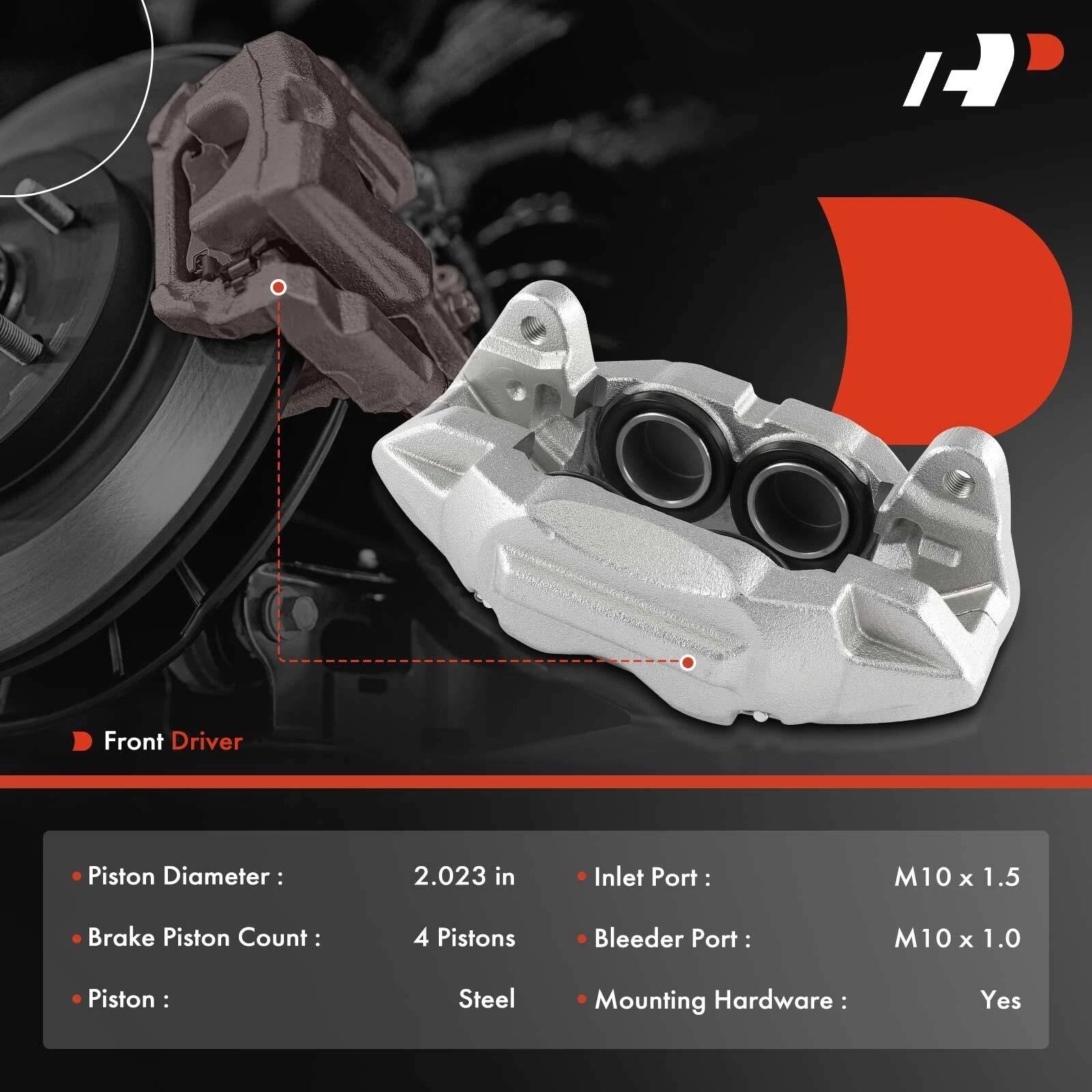 Front Left Brake Caliper for Chevrolet Silverado 1500, Tahoe, GMC Sierra (2007–2019)