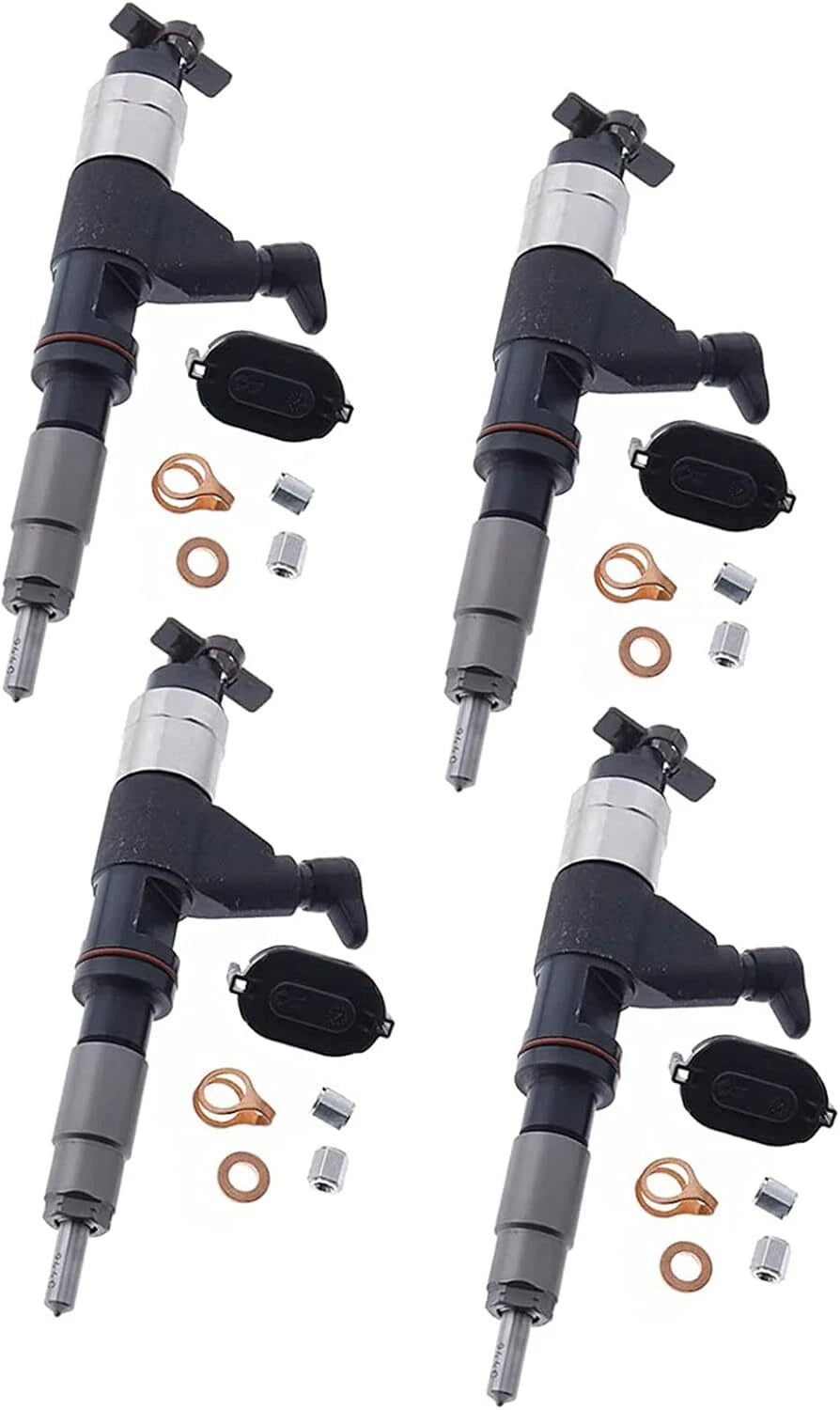 Set of 4 Common Rail Injectors for John Deere (RE546784, RE531209, RE530362)