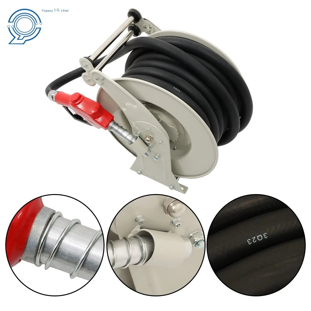 Fuel Hose Reel with Nozzle for Diesel (1" × 50FT)