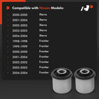 2X Control Arm Bushing Front Upper for Nissan Frontier Xterra (1998-2004)