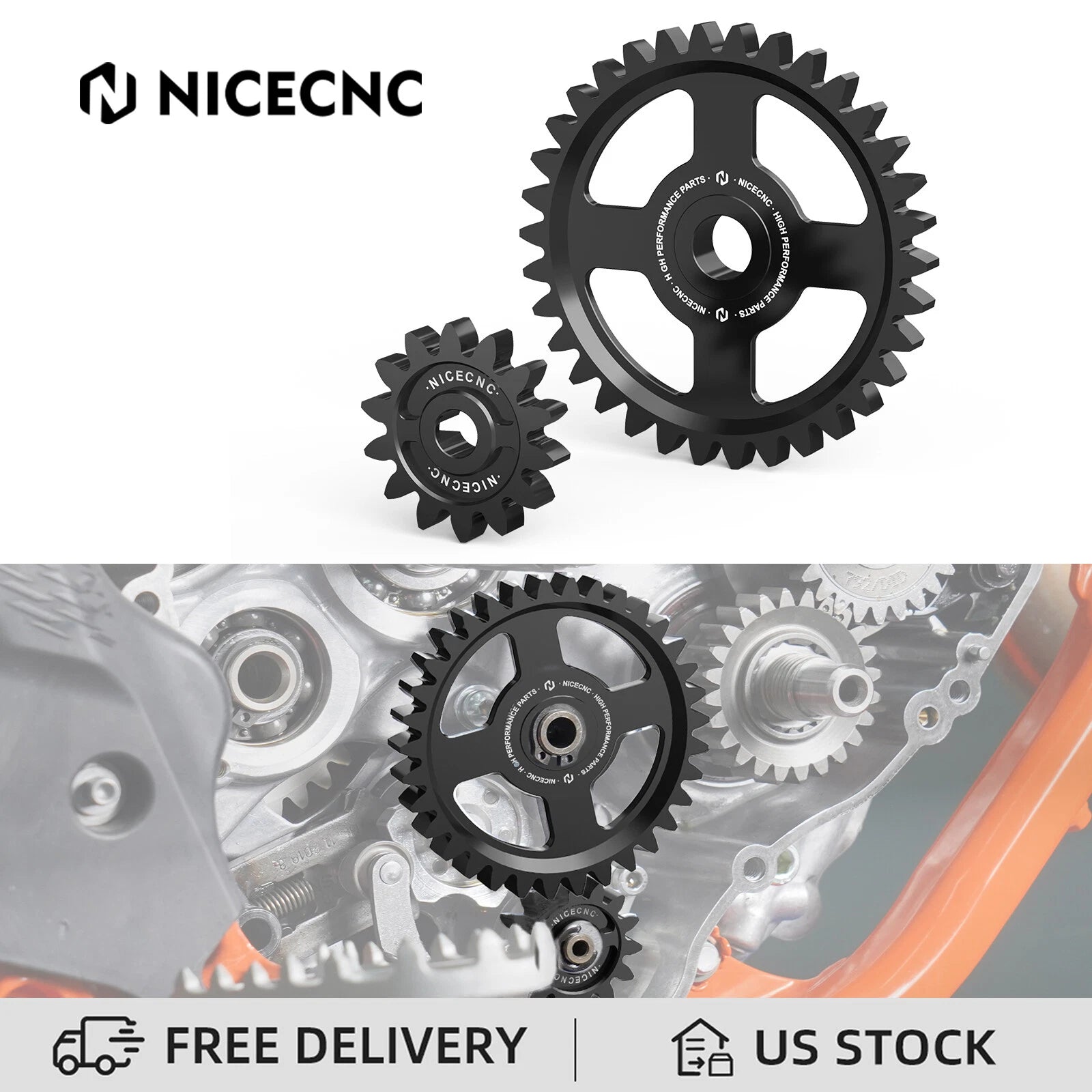 Engine Oil Pump Idler Gear for KTM 250 350 SXF XCF SX-F XC-F (2016–2022)