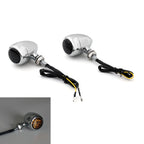 Bullet Turn Signals for Chopper Cafe Racer (Chrome)