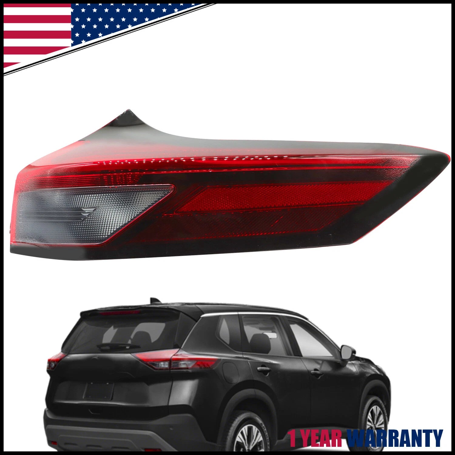 LED Tail Light for Nissan Rogue (2021–2024) Right Passenger Side