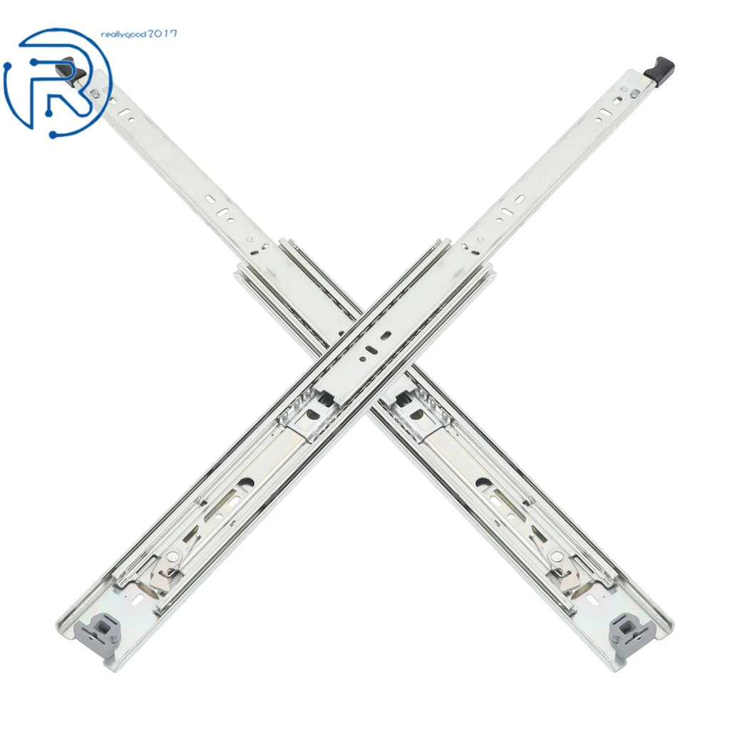 Set of 2 Heavy Duty Drawer Slides for Universal Use (18 Inch)