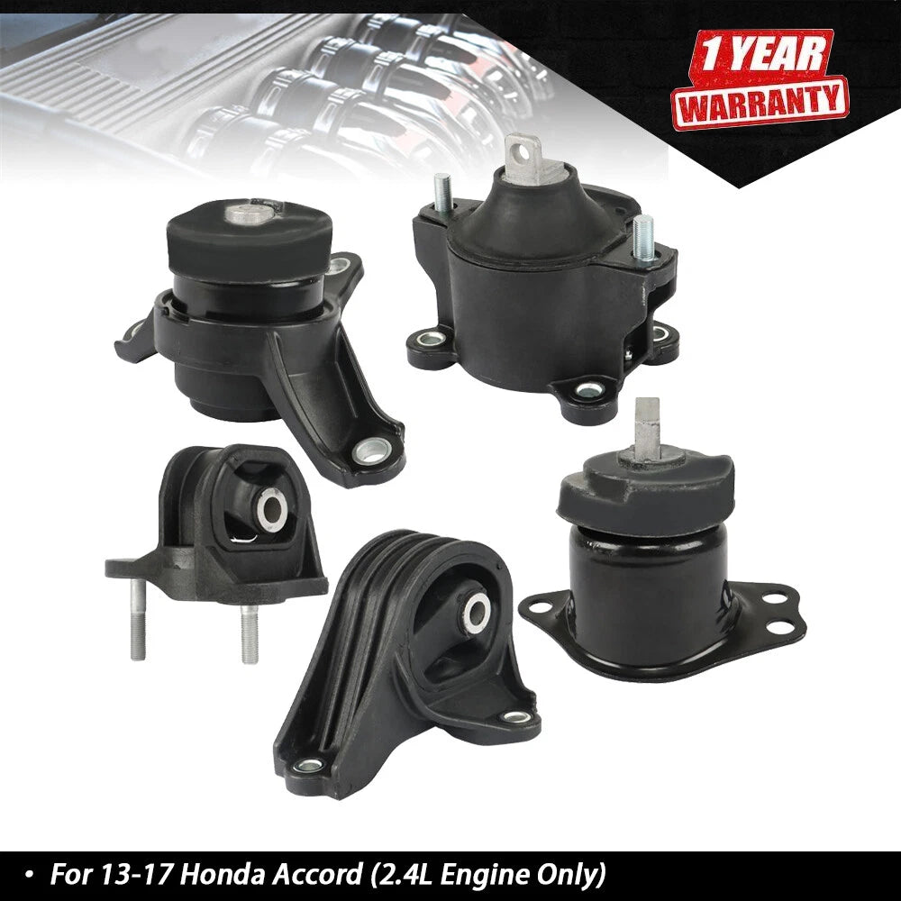 5pc Motor Mount Set for Honda Accord (2013–2017) - 2.4L AT CVT