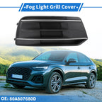 Fog Light Grill for Audi Q5 (2018–2020) No. 80A807680D Black Silver Tone