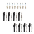 Set of 8 Double Platinum Spark Plugs & NGK Coil Boots for Crown Victoria V8 (1992–2011)