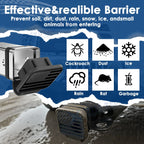 Universal Black Flag Tow Hitch Cover for 4-Way Flat Inserts (2") (-)
