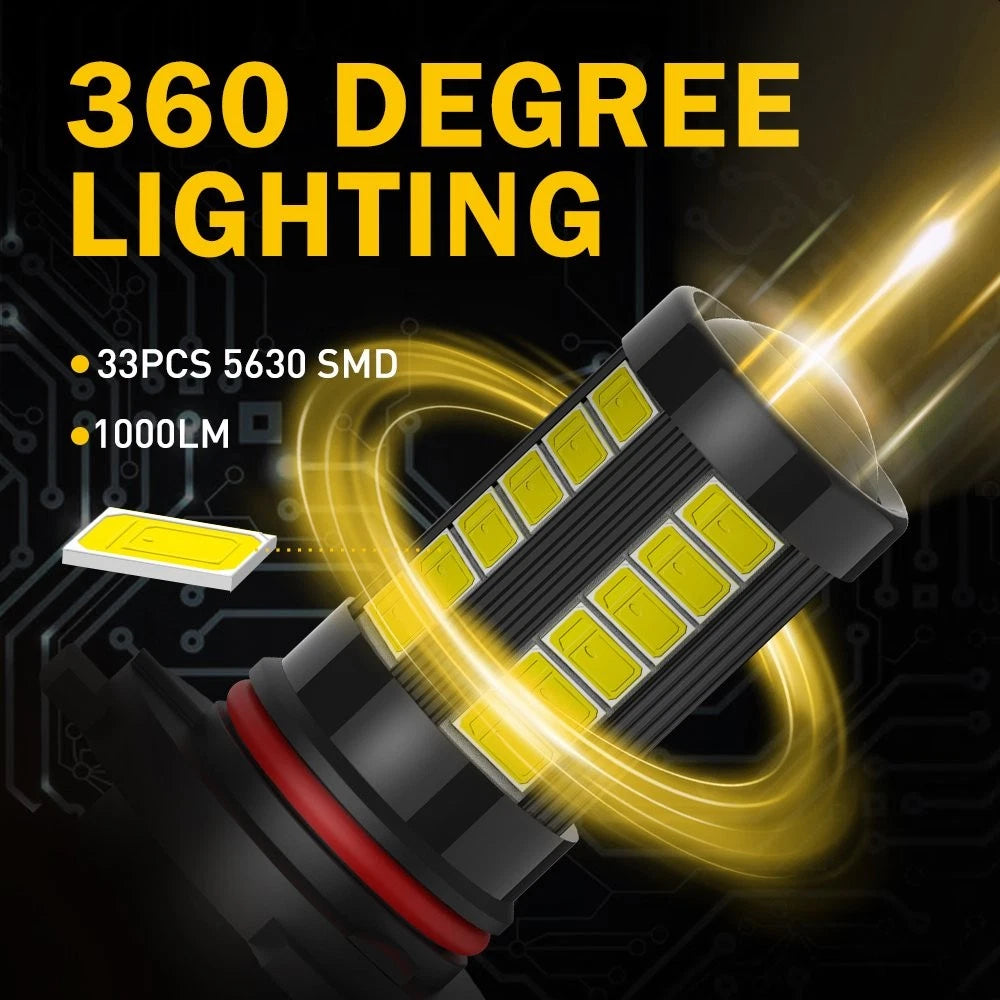 9005 LED Fog Light Bulbs for Cars (2000–2023)