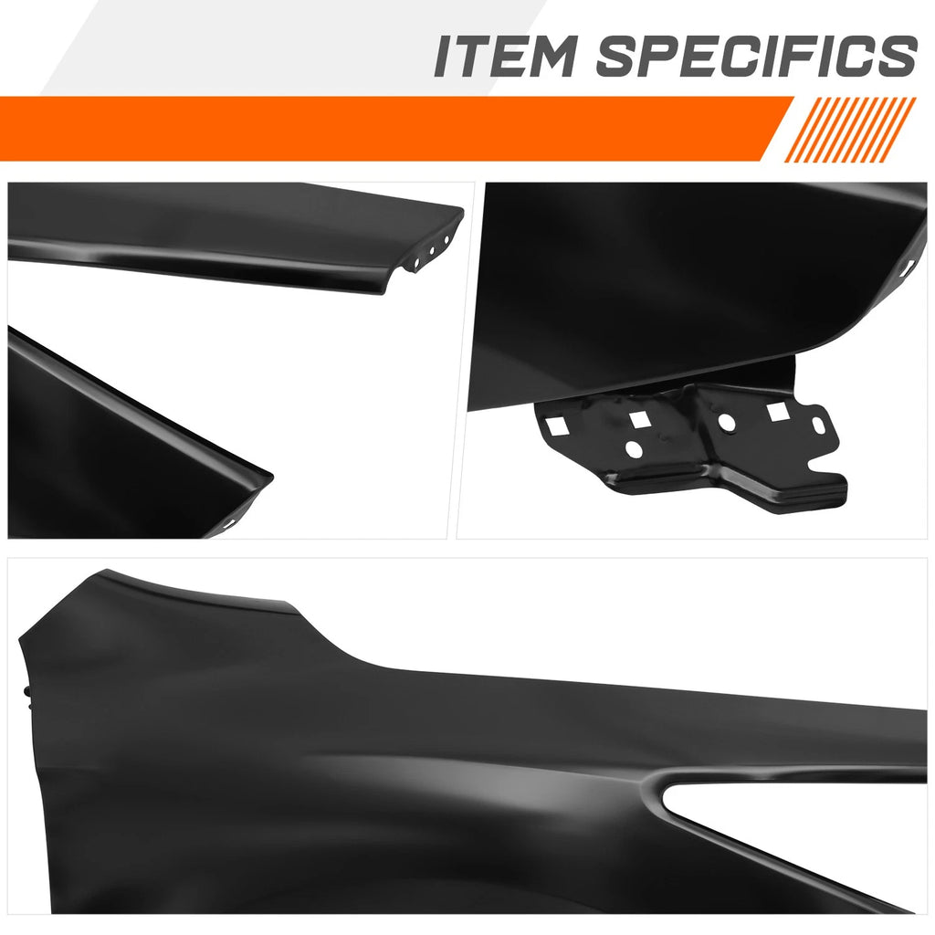 Front Right Fender Panel for Infiniti JX35 QX60 (2013–2020) - Primered Black