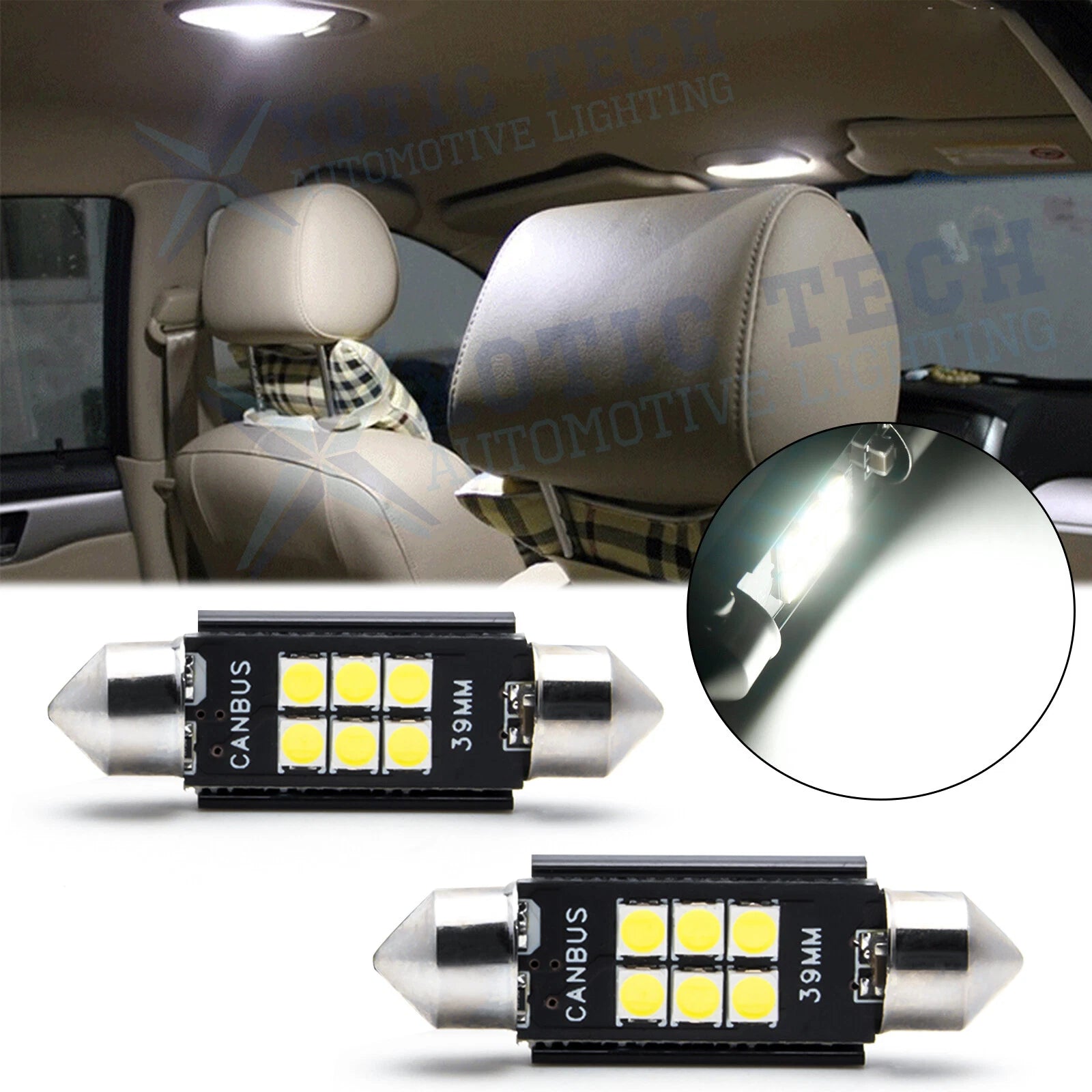 Canbus 6000K White LED Interior Bulb for Toyota (2011–2020)