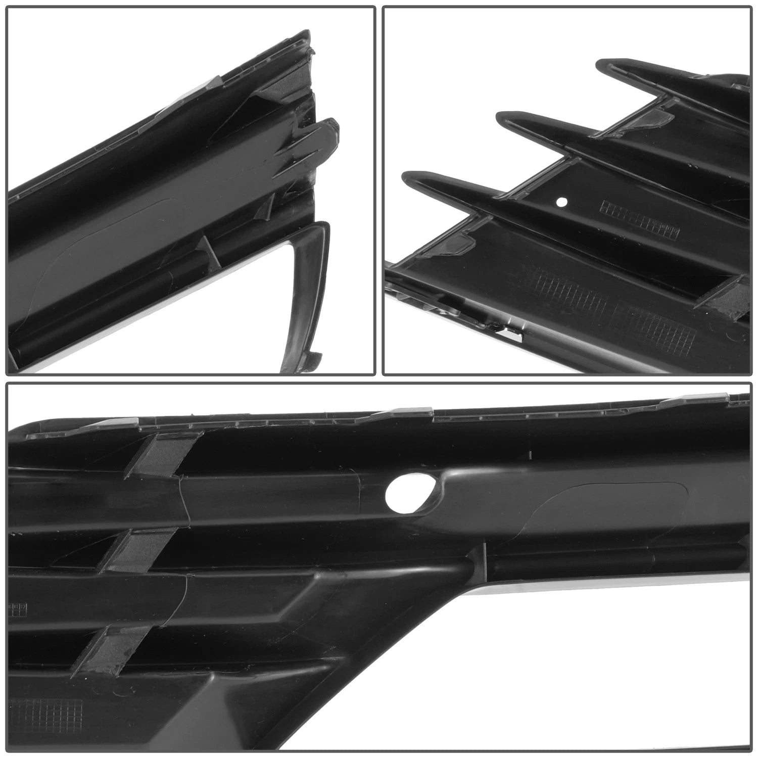 Front Fog Light Bezel for Audi A3 (2008–2012) Left Smooth Black