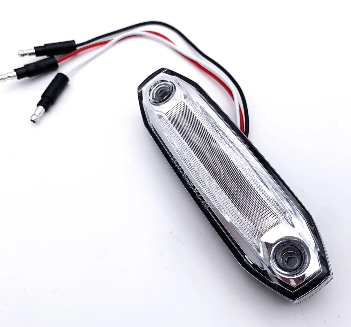 LED Marker Clearance Light w/ Blue Side Ditch for Red Clear Lens (5 Inch)