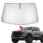 Foldable Windshield Sun Shade for Ford Ranger (2019–2025)