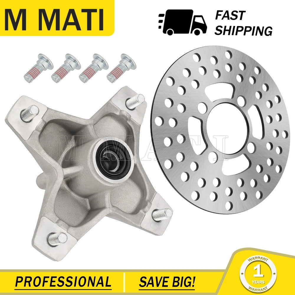 Front Wheel Hub & Disc Rotor for Yamaha Raptor 125 250 (2008–2013)