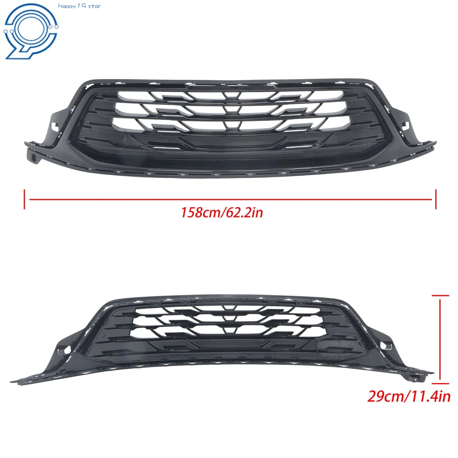 Front Bumper Grille for Encore GX Preferred (2024-2025) Gloss Black