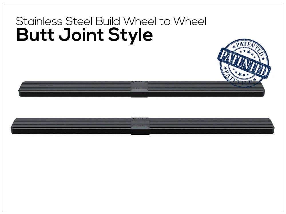 5in Black Running Boards for Dodge Ram 1500 2500 3500 Mega Cab (2006-2008)