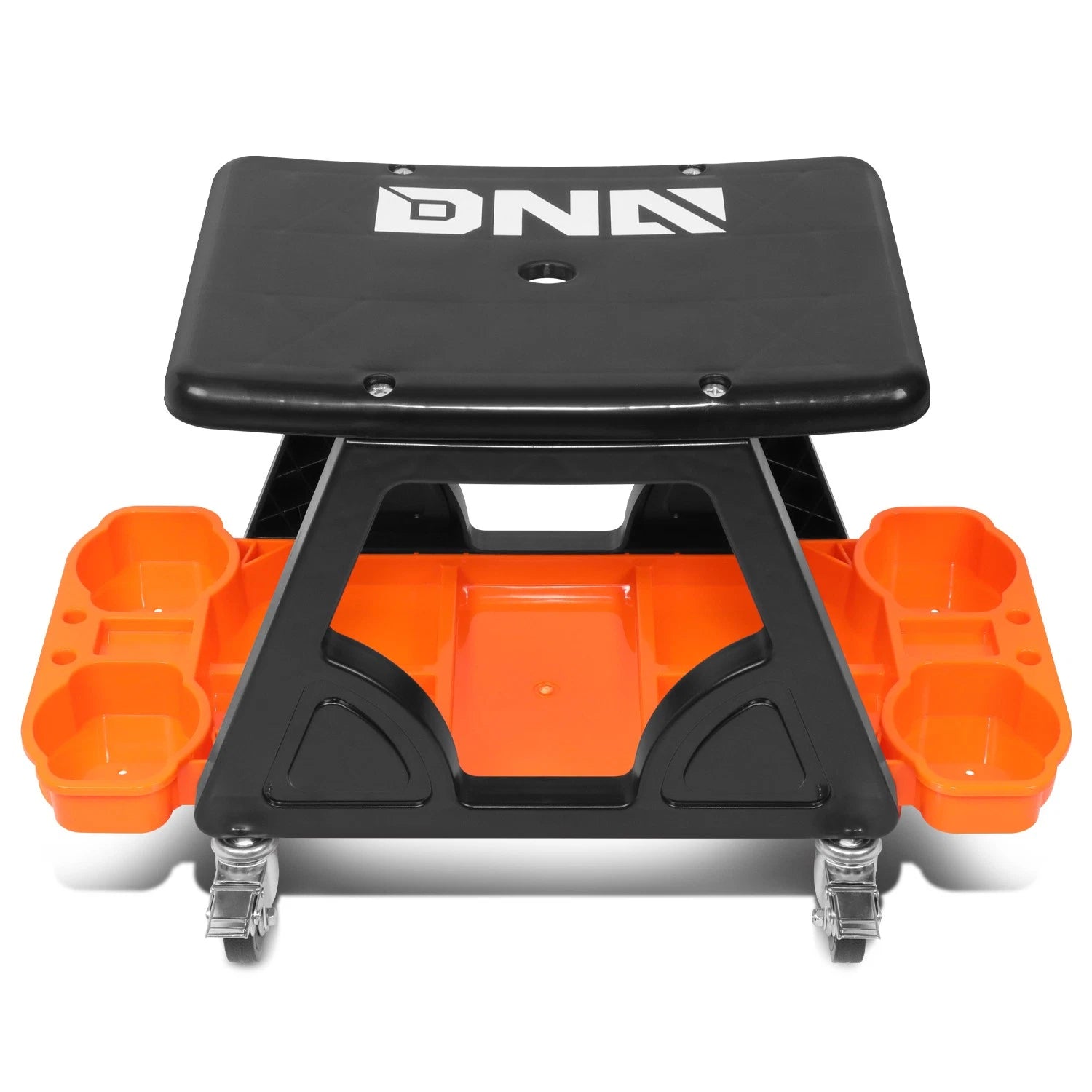 Rolling Mechanic Stool with Tool Tray for Automotive Work (23" x 13.5" x 10.5")