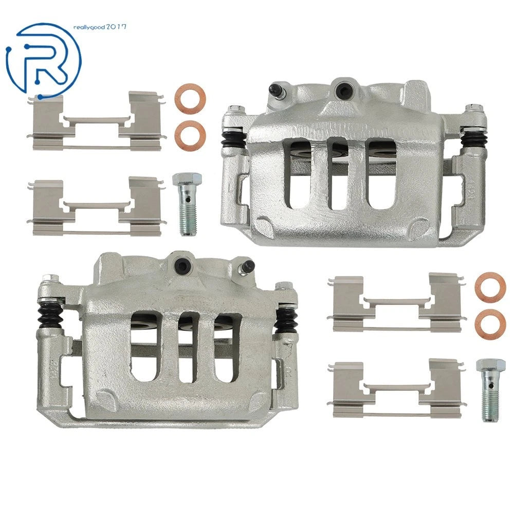 2X Front LH & RH Brake Calipers w/ Bracket for Ford Lincoln Mercury (2003–2011)