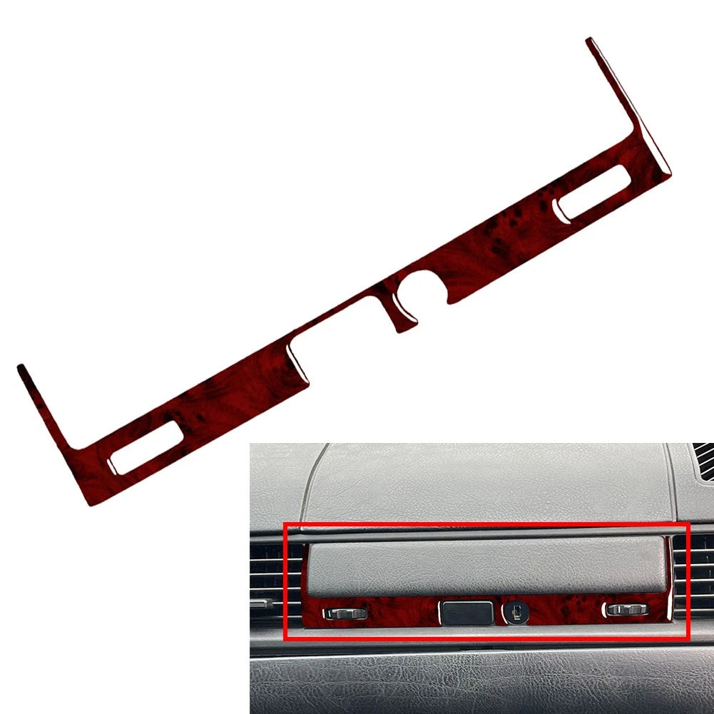 Co-pilot Storage Box Switch Cover Trim for BMW 3 Series E36 (1994–1996) Red Wood Grain
