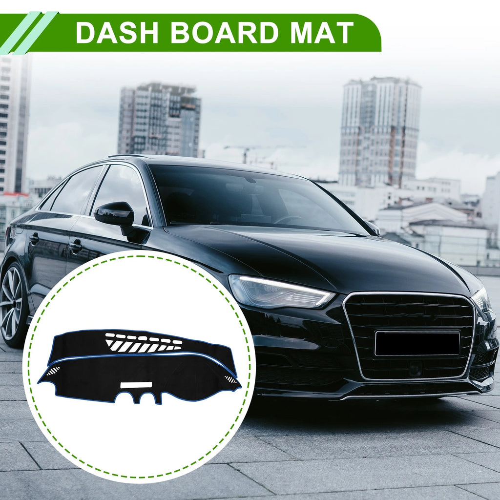 Dashboard Cover Mat for Audi A3 (2014–2020) Sun Protector Black Blue