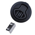 Set of 4 Black Flush Pull Slam Latch Non-Locking for RV Marine Deck