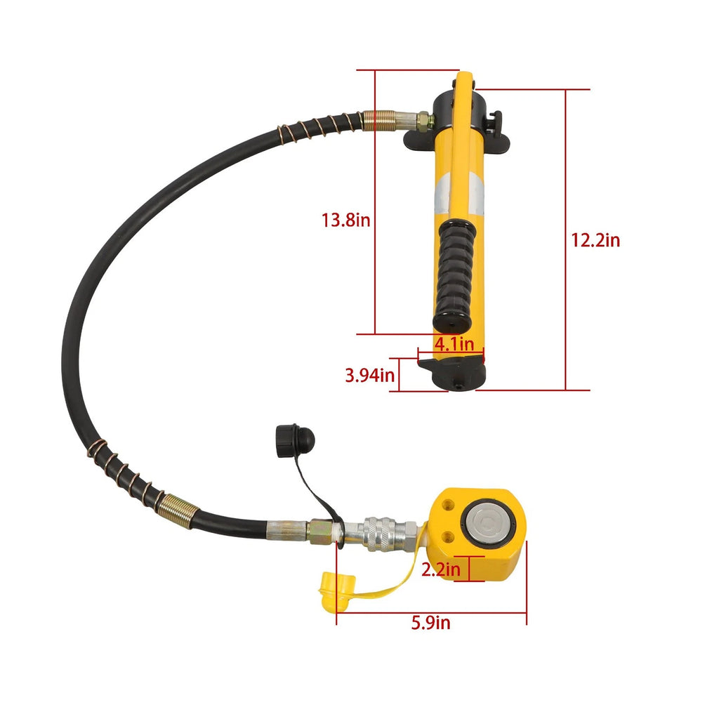 Hydraulic Cylinder Jack with Hand Pump for Multi-Section Applications