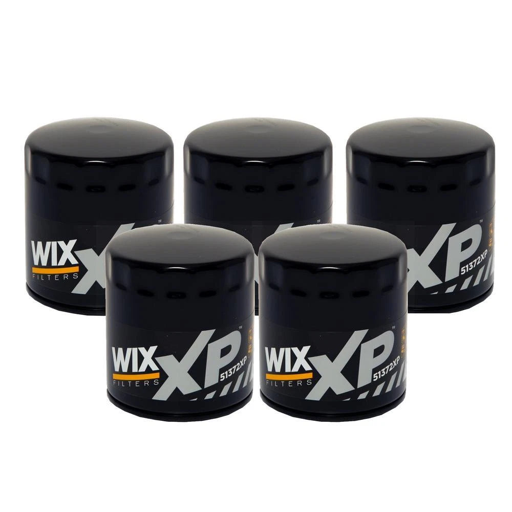 Set of 5 Wix 51372XP Engine Oil Filter Kit for Heavy Duty Vehicles