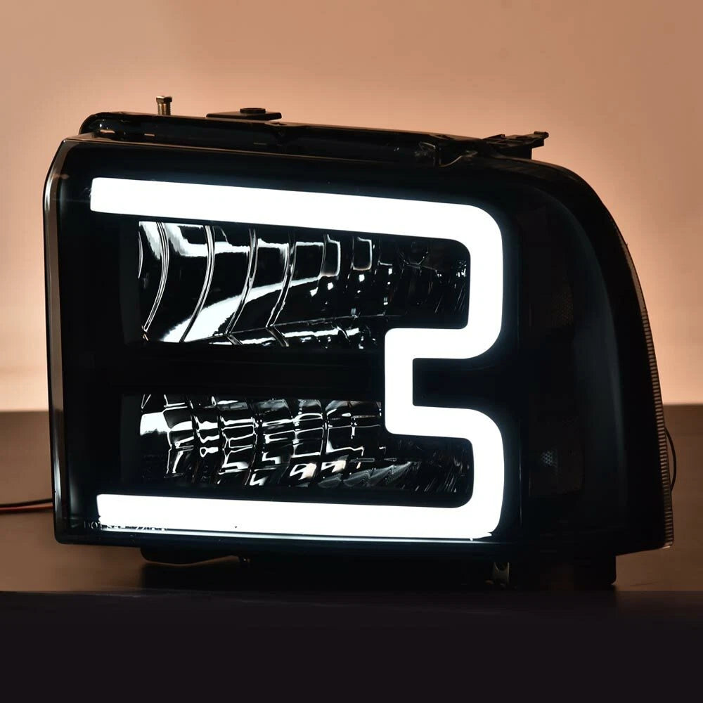 LED DRL Bar Headlights for Ford F250 F350 Super Duty (2005–2007)