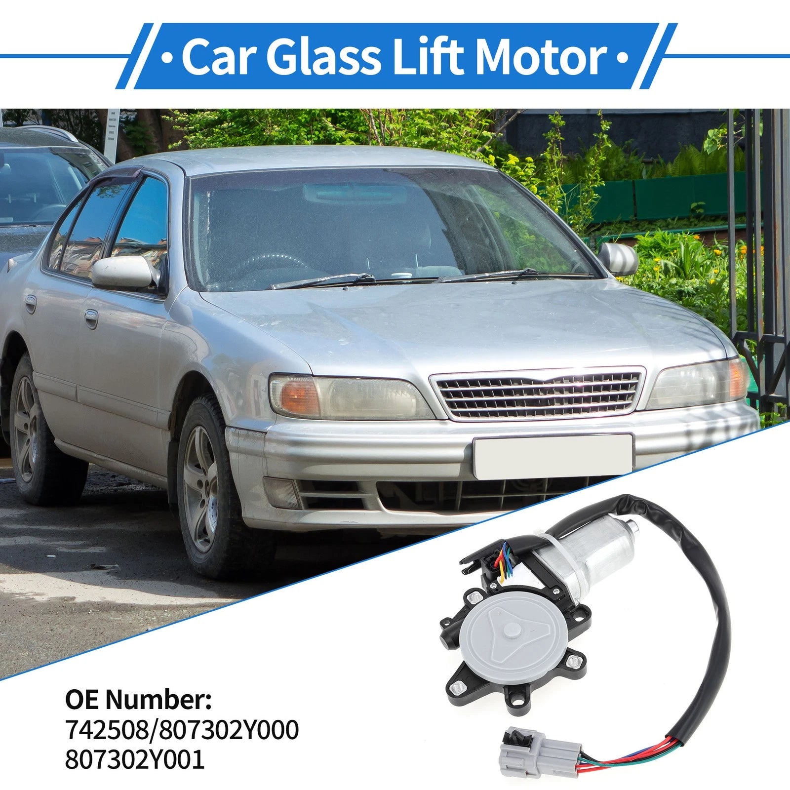 Power Window Regulator Lift Motor for Nissan Maxima (2000–2003) No.742508/807302Y000