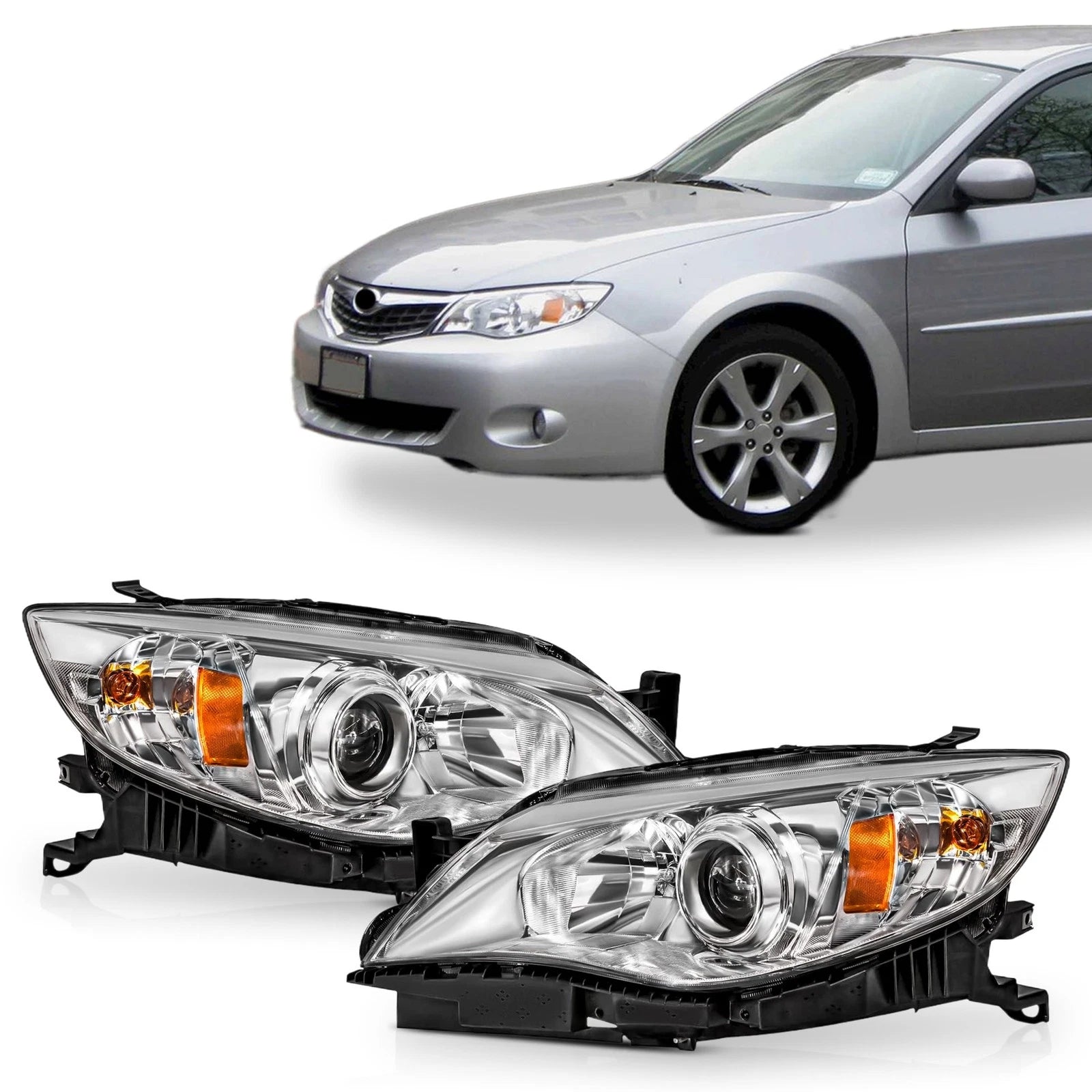 Headlight Set for Subaru Impreza (2008–2009)
