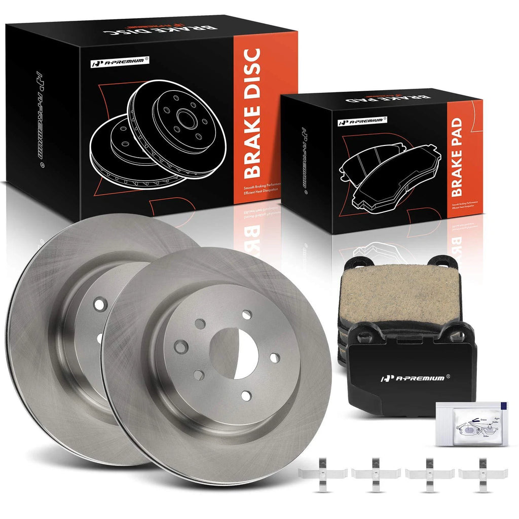 Rear Disc Brake Rotors & Ceramic Pads for Nissan 350Z (2003–2008)