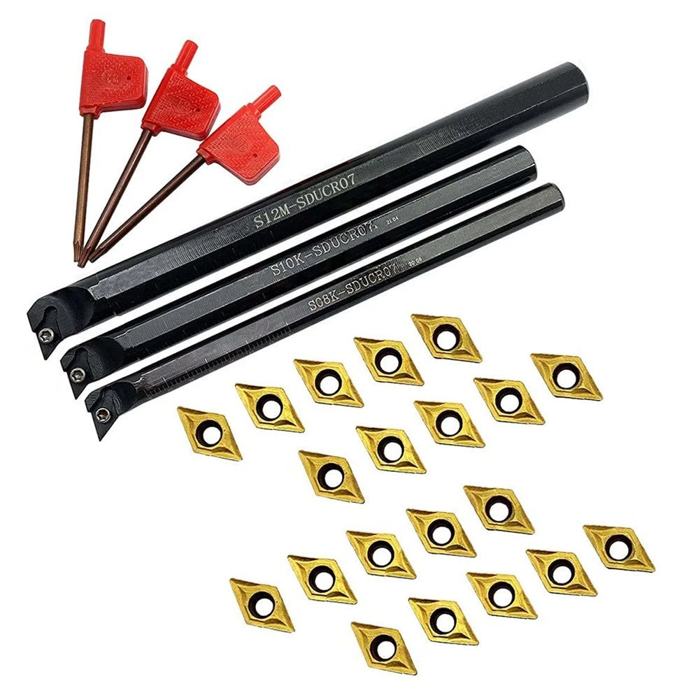 Lathe Tool Kit for Professional Use (Internal Boring Bars, Inserts)