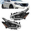 Set of 2 Halogen LED DRL Projector Headlights for Nissan Murano (2015–2018)
