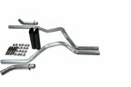 2.5" Dual Exhaust Kit for Ford F150 (2021–2025) No Muffler Black Tips