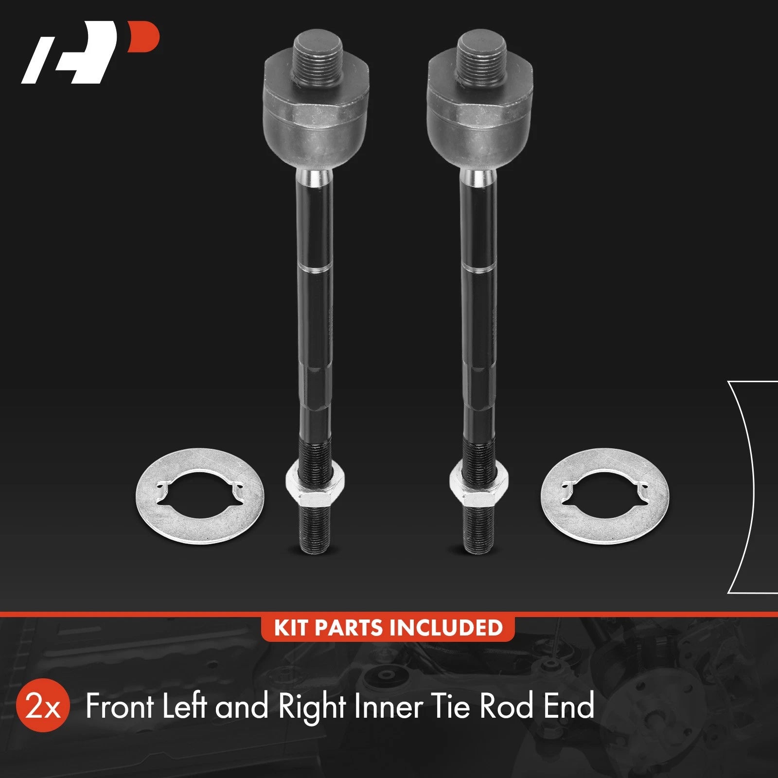 2X Front Inner Tie Rod Ends for Chevrolet Colorado GMC Canyon (2004â2005)
