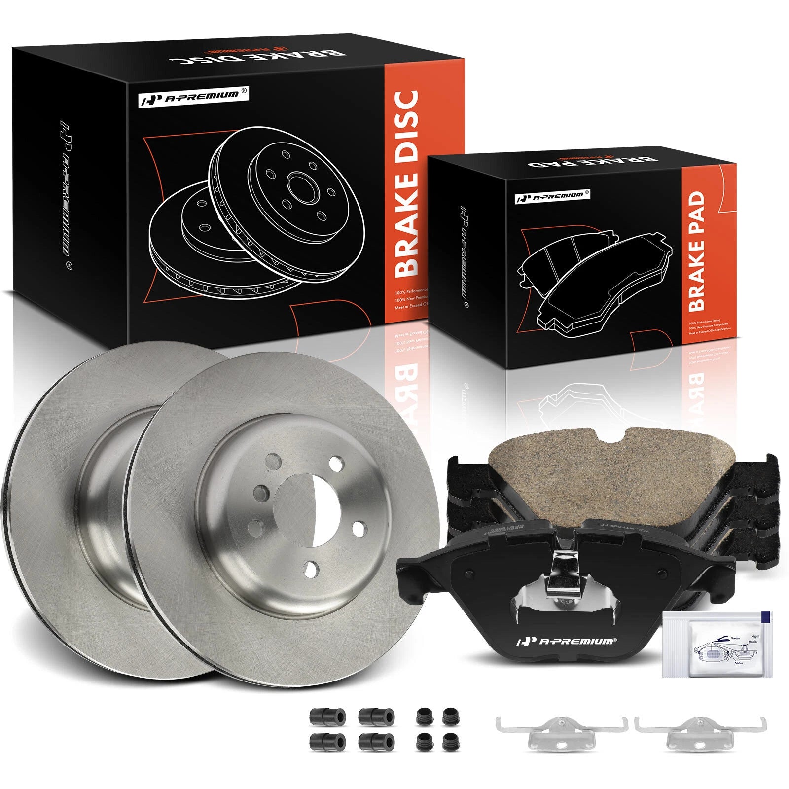 Front Disc Brake Rotors & Ceramic Pads for BMW F10 528i (2014–2016)