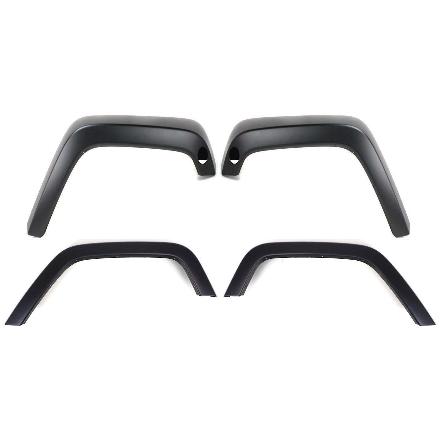 Set of 4 Fender Flares for Jeep Wrangler (2007–2017) Primed
